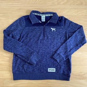 PINK - 1/4 Zip Crewneck